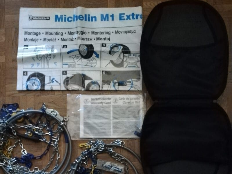 Catene da neve Schneeketten Snow chains Michelin Extrem Grip 67 NEU Complete packaging, never used Komplette Verpackung, nie benutzt Never Used NEU NEW NUOVE