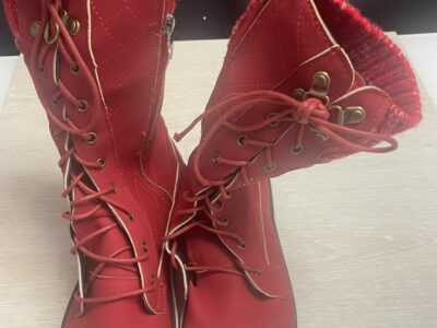 Stivaletto rosso invernale