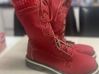 Stivaletto rosso invernale